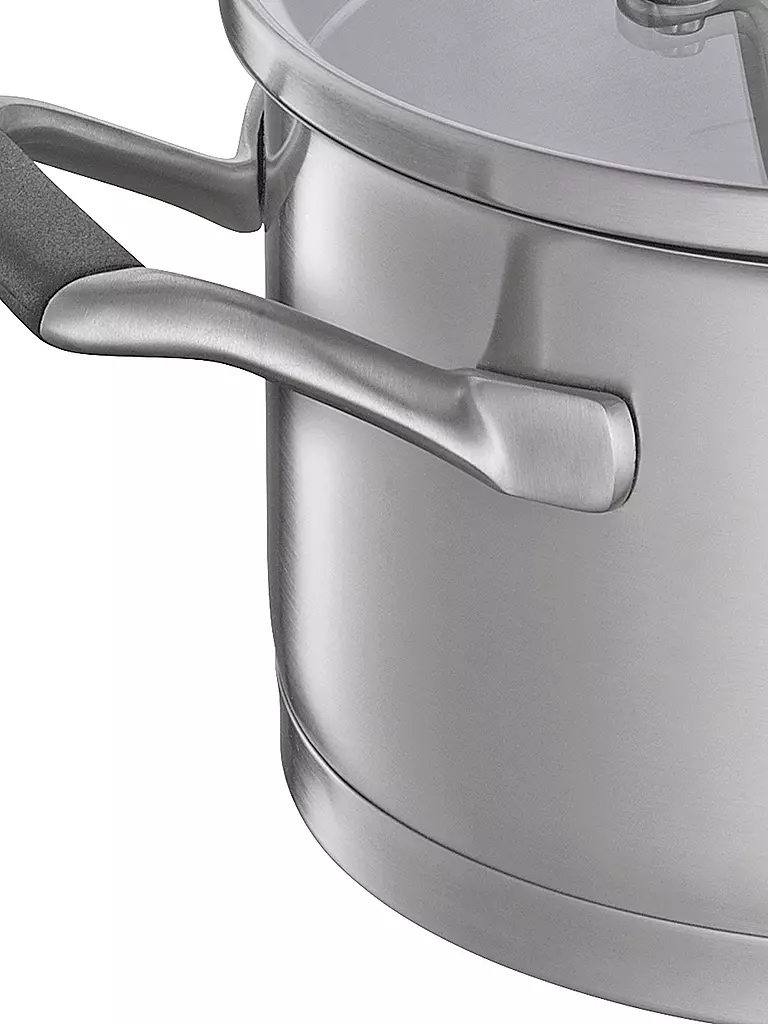 KÜCHENPROFI | Marmite 20cm/4l BOLOGNA Inox/Noir | Argent