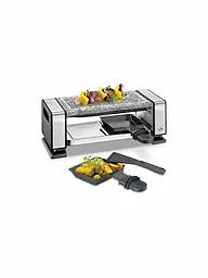 KÜCHENPROFI | Raclette VISTA2 (acier inoxydable/marbre) | Argent