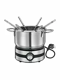 KÜCHENPROFI | Set à fondue BASEL électrique en acier inoxydable | Argent