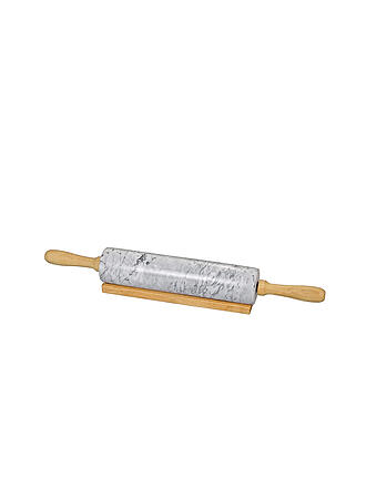 KÜCHENPROFI | Rouleau à pâtisserie en marbre avec poignée en bois 47cm