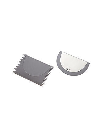 KÜCHENPROFI | Set de spatules à pâte VARIO en silicone gris / acier inoxydable