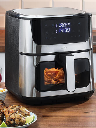 KÜCHENPROFI | Friteuse à air chaud IMPULS 8 L numérique acier inoxydable/noir