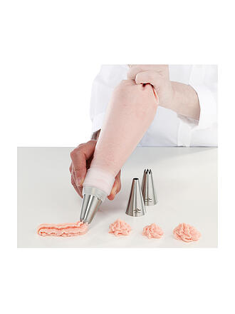 KÜCHENPROFI | Set de poches à douille BAKE 6 pièces Nylon / Acier inoxydable