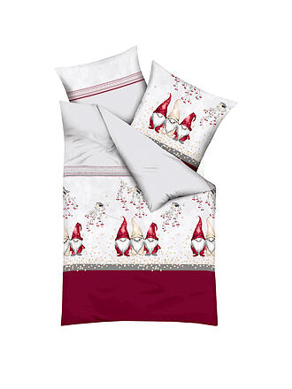 KAEPPEL | Parure de lit en flanelle WICHTEL KUMPEL 70x90cm/140x200cm Argent