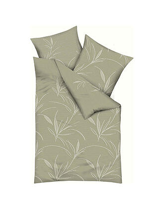 KAEPPEL | Parure de lit en flanelle ORGANIC 70x90cm/140x200cm Kaki