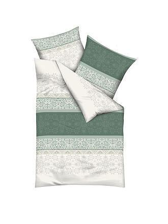 KAEPPEL | Parure de lit en flanelle NORDIC 70x90cm/140x200cm Vert