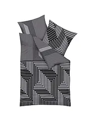 KAEPPEL | Linge de lit en flanelle 70x90cm/140x200cm ESCAPE Or | Noir