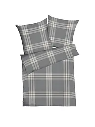 KAEPPEL | Flanelle Linge de lit 70x90cm/140x200cm PURE Argent | Gris