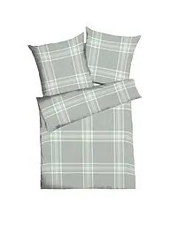 KAEPPEL | Flanelle Linge de lit 70x90cm/140x200cm PURE Argent | Vert clair