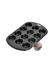 KAISER | Moule à muffins pour 12 muffins X-MAS antiadhésif | Noir