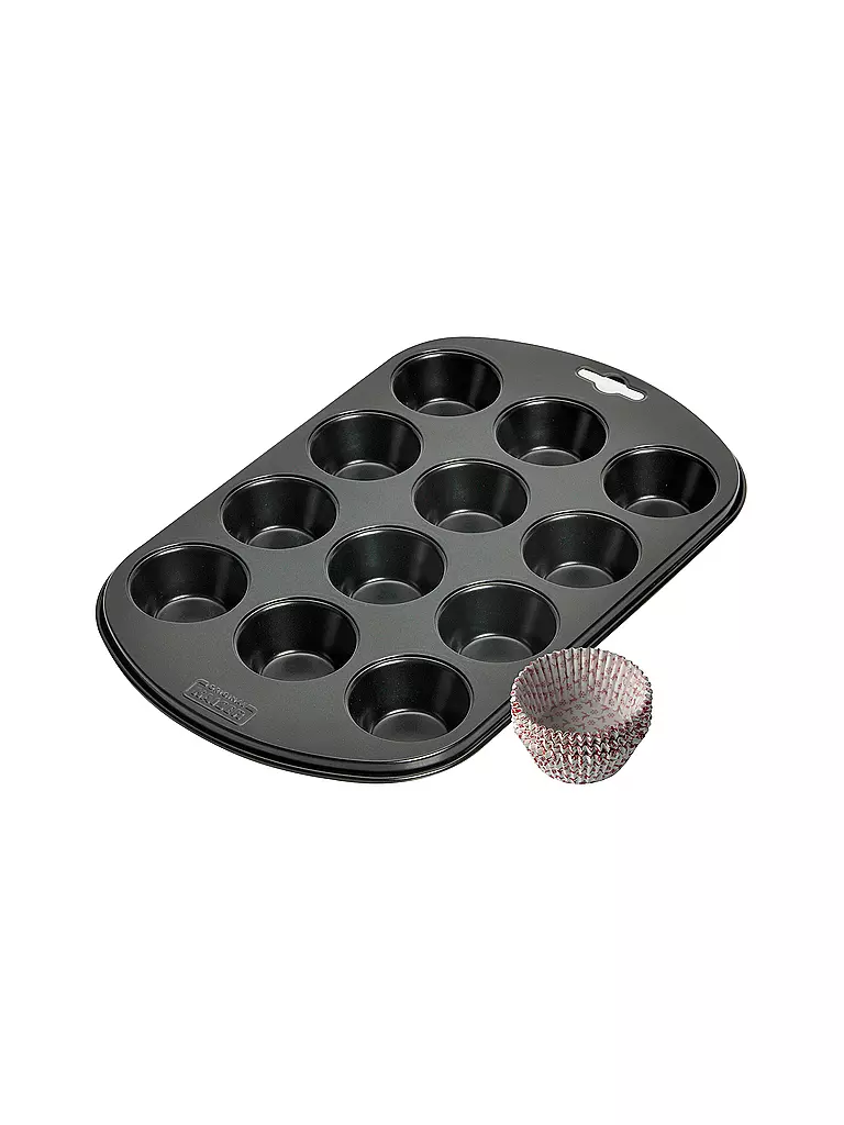 KAISER | Moule à muffins pour 12 muffins X-MAS antiadhésif | schwarz