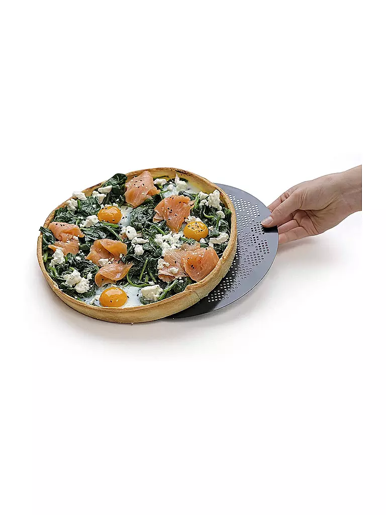 KAISER | Moule à tarte/quiche avec fond amovible 28cm antiadhésif | Noir