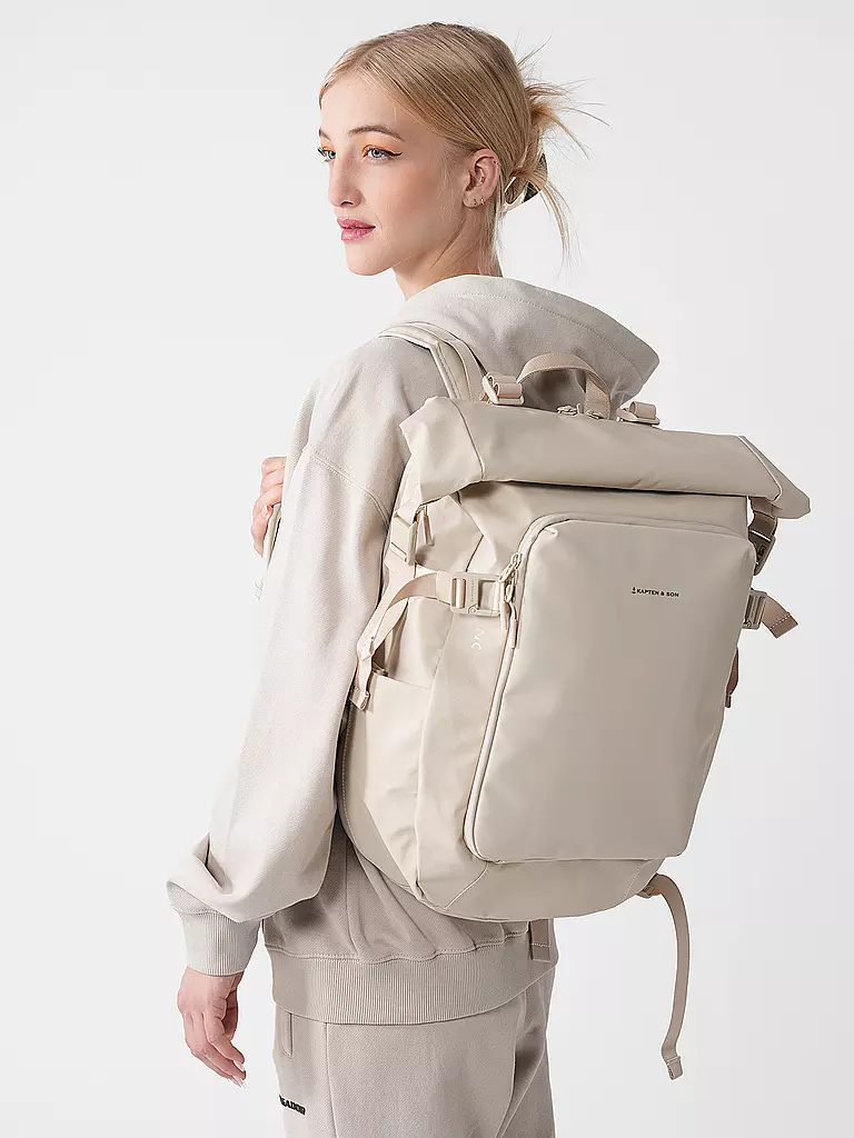 KAPTEN & SON | Sac à dos LISBON, extensible | beige