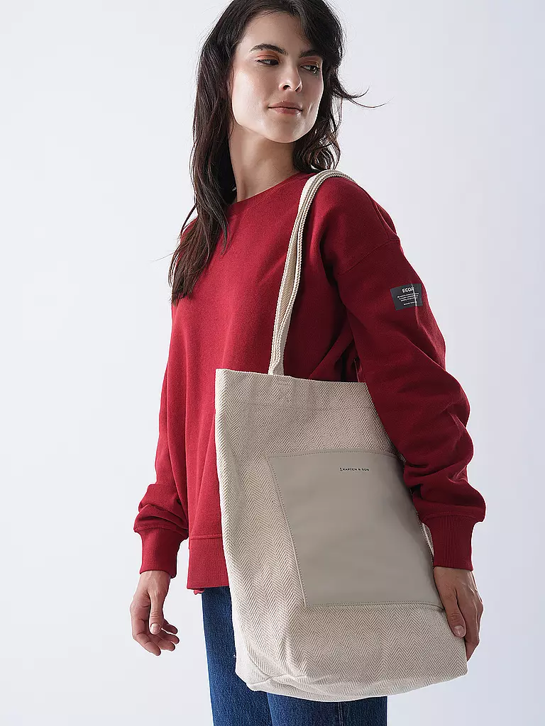 KAPTEN & SON | Sac - Shopper BOHO | creme