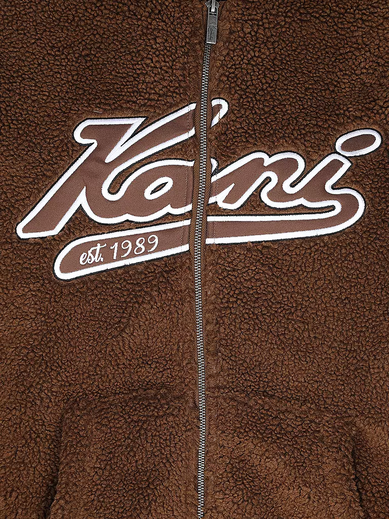 KARL KANI | Jacke in Felloptik  | Marron