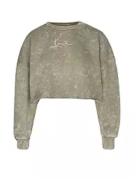 KARL KANI | Sweat-shirt Coupe Courte | Olive