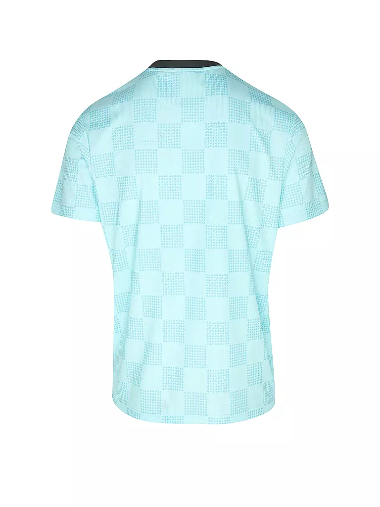KARL KANI | T-Shirt SPORT STAR CHECK TRIKOT | Bleu clair