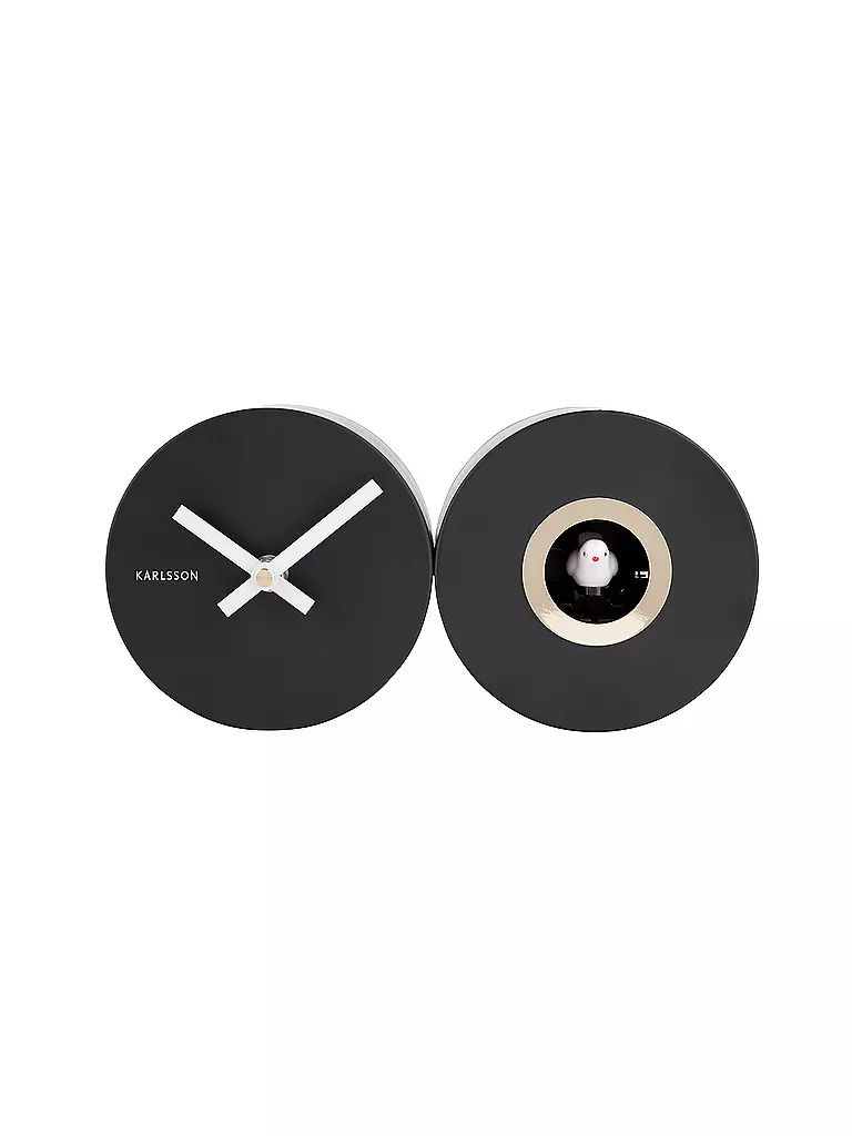 KARLSSON | Horloge murale CUCKOO DUO Black | 