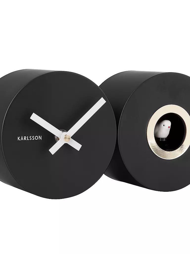 KARLSSON | Horloge murale CUCKOO DUO Black | 