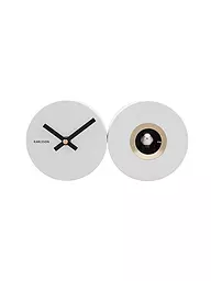 KARLSSON | Wanduhr CUCKOO DUO Grey | Blanc