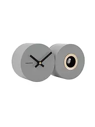 KARLSSON | Wanduhr CUCKOO DUO Grey | Gris clair