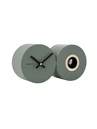 KARLSSON | Wanduhr CUCKOO DUO Grey | Vert foncé