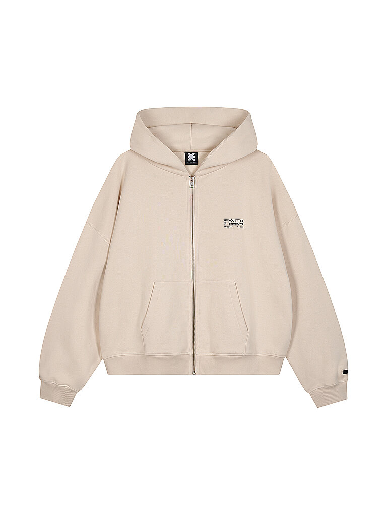 Karo Kauer Sweatjacke beige L