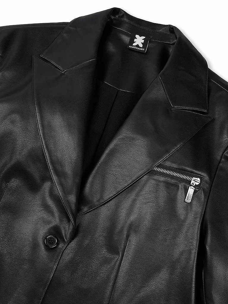 KARO KAUER | Blazer aspect cuir | 