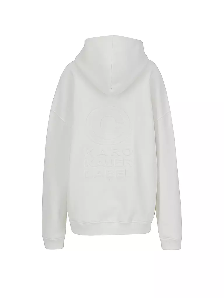 KARO KAUER | Kapuzensweater - Hoodie | Crème