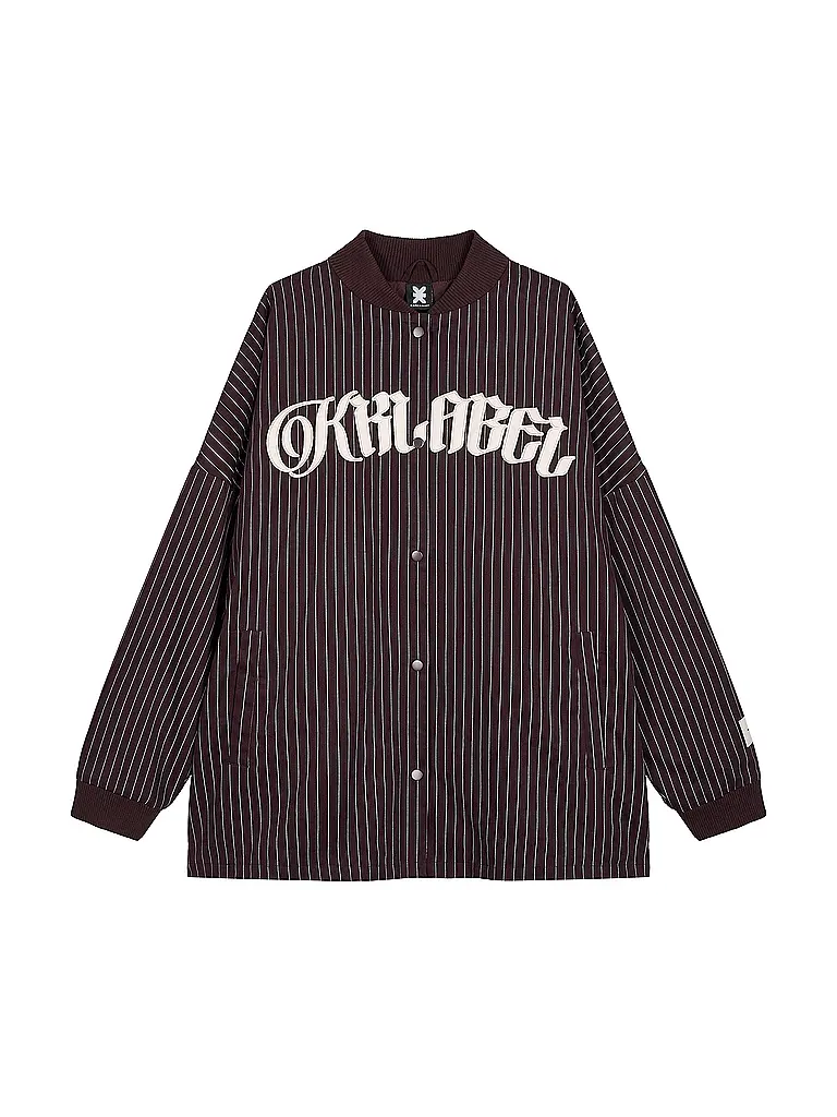 KARO KAUER | Overshirt | Rouge foncé