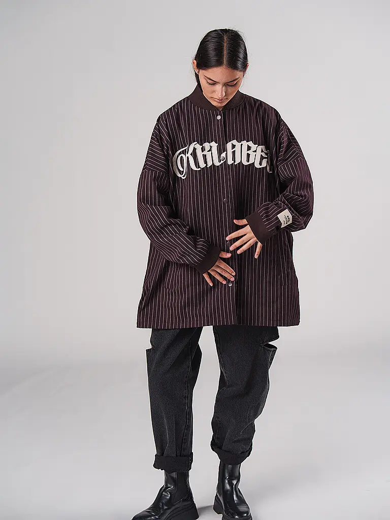 KARO KAUER | Overshirt | Rouge foncé