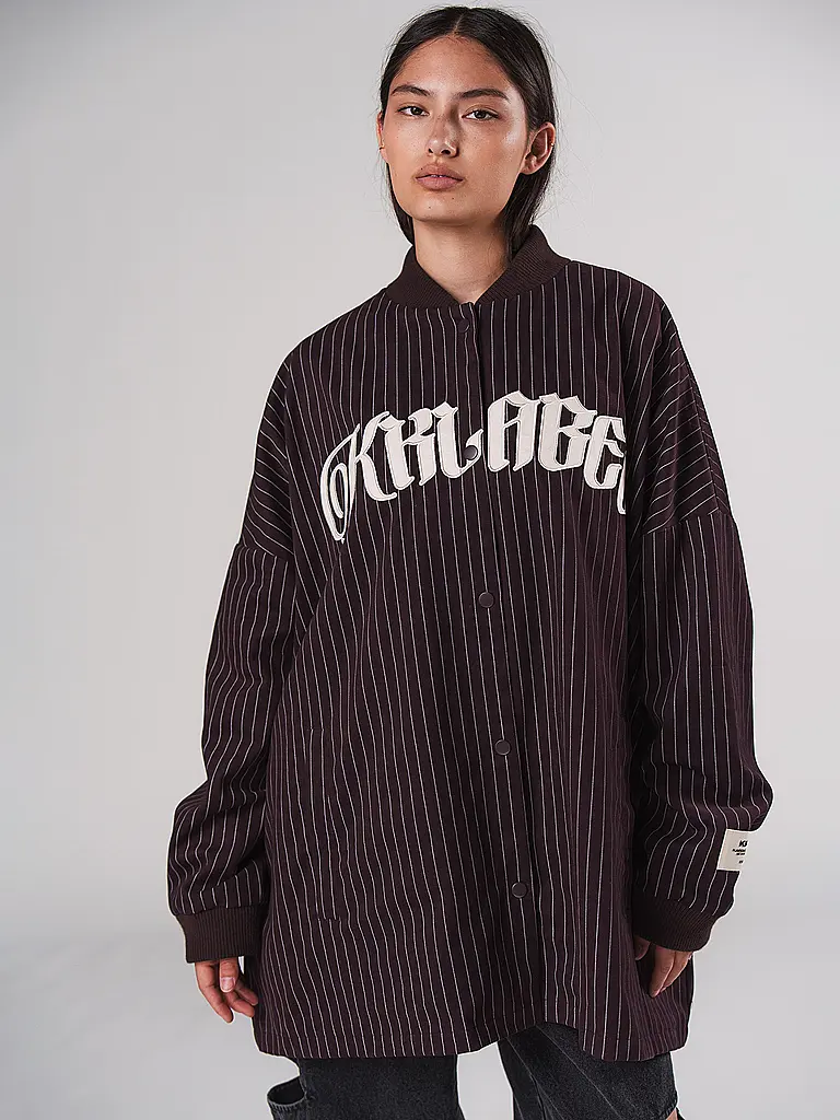 KARO KAUER | Overshirt | Rouge foncé