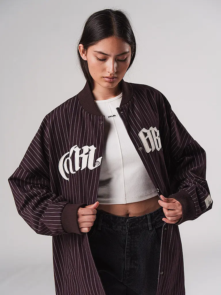 KARO KAUER | Overshirt | Rouge foncé