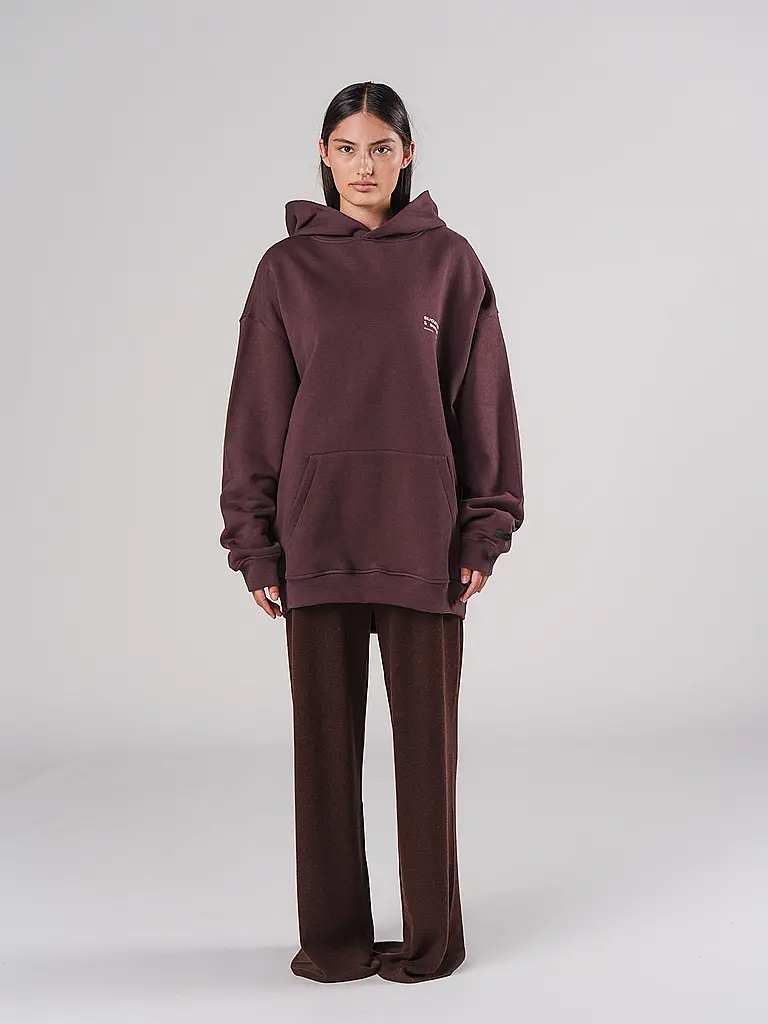 KARO KAUER | Sweat à capuche - Hoodie | Rouge foncé