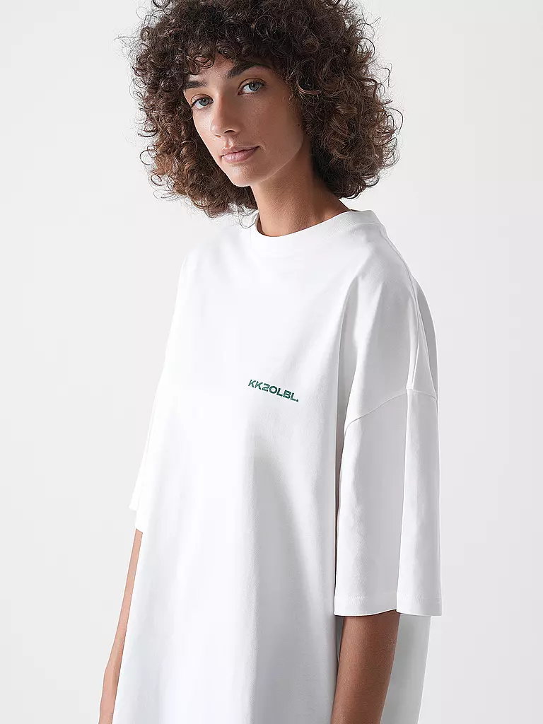 KARO KAUER | T-Shirt Coupe Oversize FORTUNE COOKIE | Crème