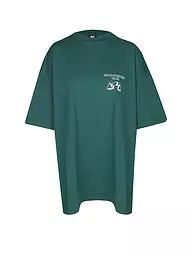 KARO KAUER | T-Shirt Coupe Oversize GOOD FORTUNE | Vert foncé