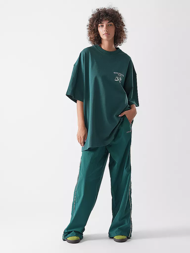 KARO KAUER | T-Shirt Coupe Oversize GOOD FORTUNE | Vert foncé