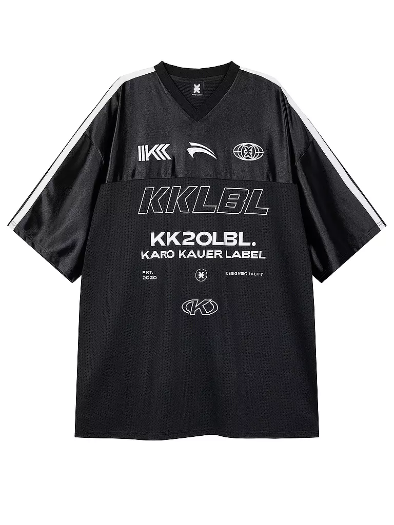 KARO KAUER | T-shirt Coupe Oversize | schwarz