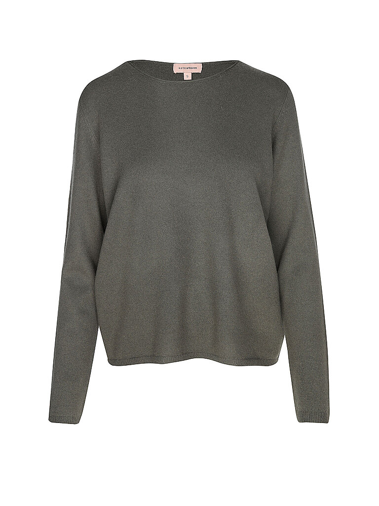 Pull en cachemire olive S