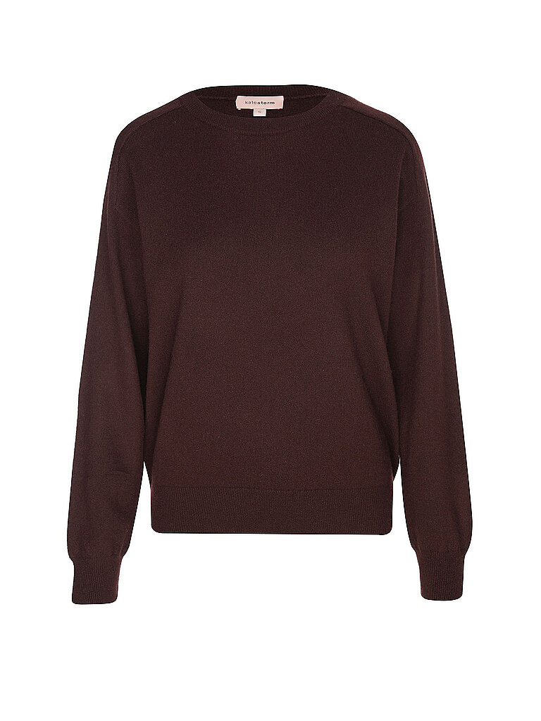 Pull en cachemire rouge foncé M