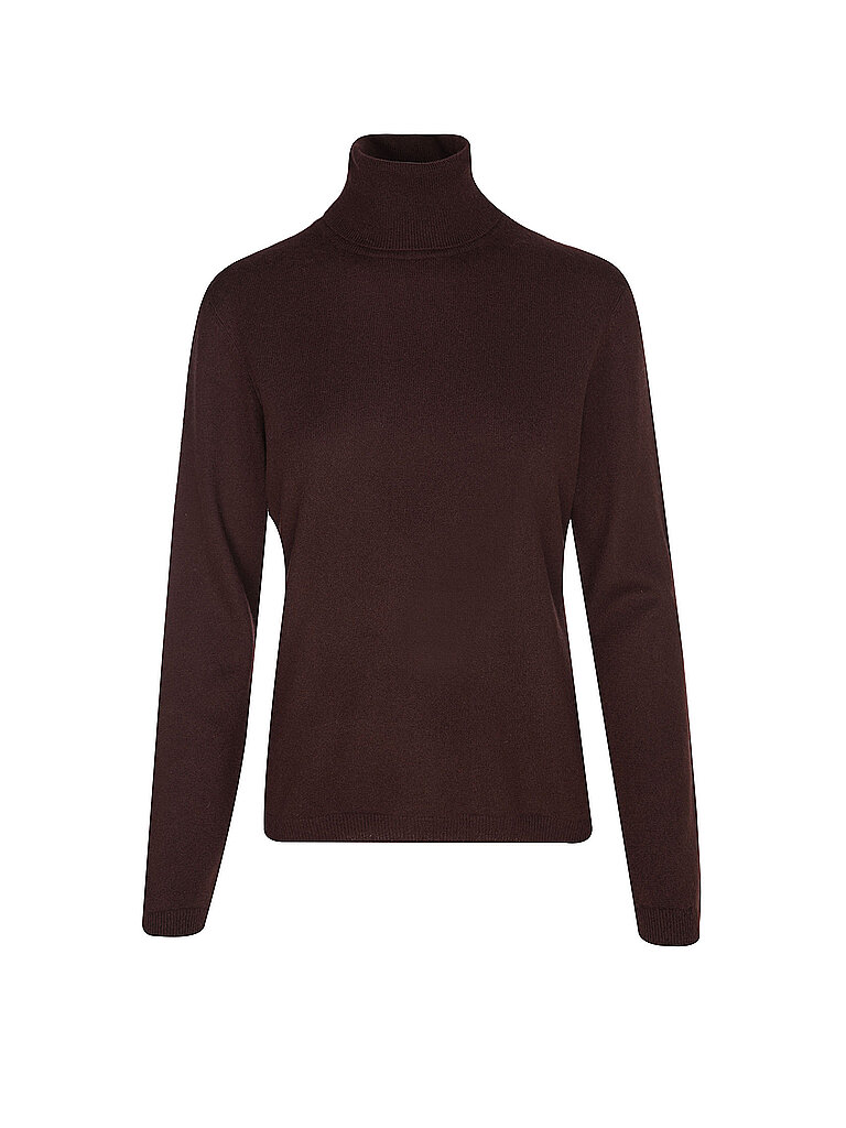 Pull en cachemire rouge foncé XL
