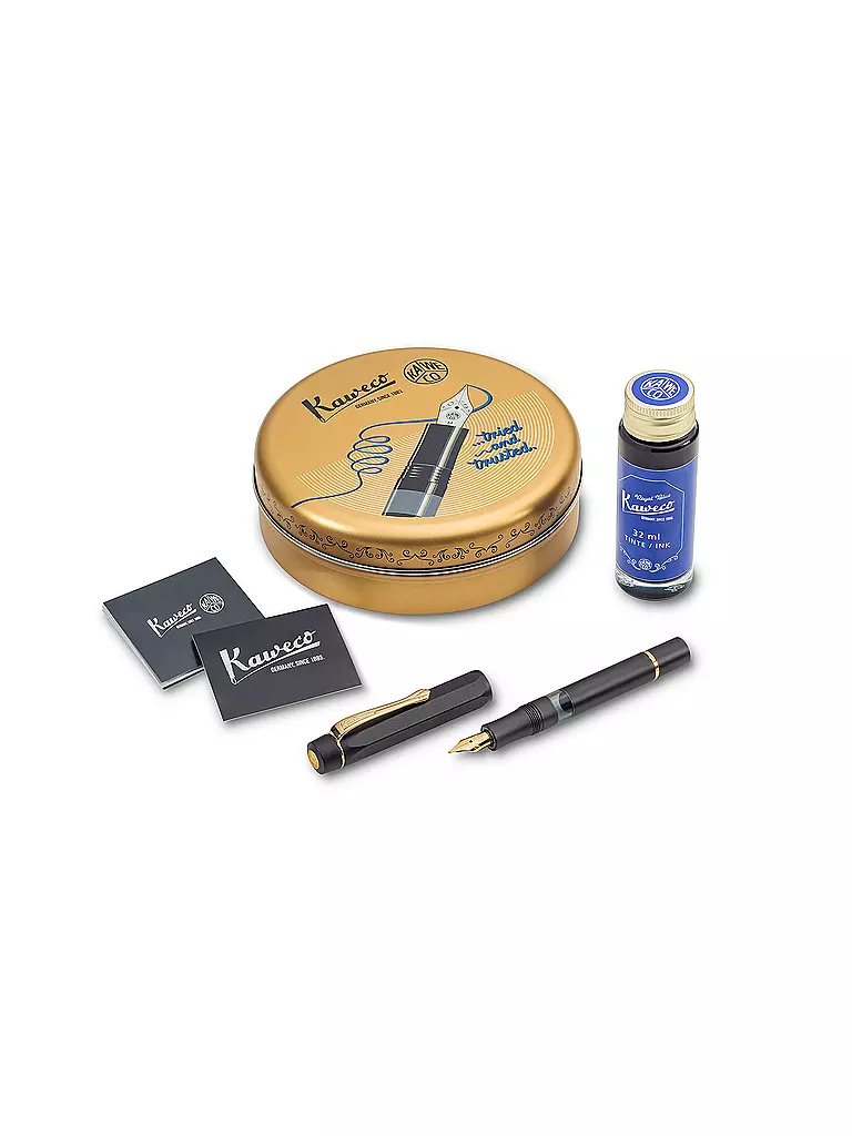 KAWECO | Stylo plume Pioston Sport Al Noir/Or M | 