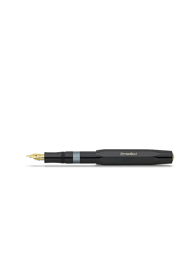 KAWECO | Stylo plume PISTON SPORT CLASSIC Noir Or | schwarz