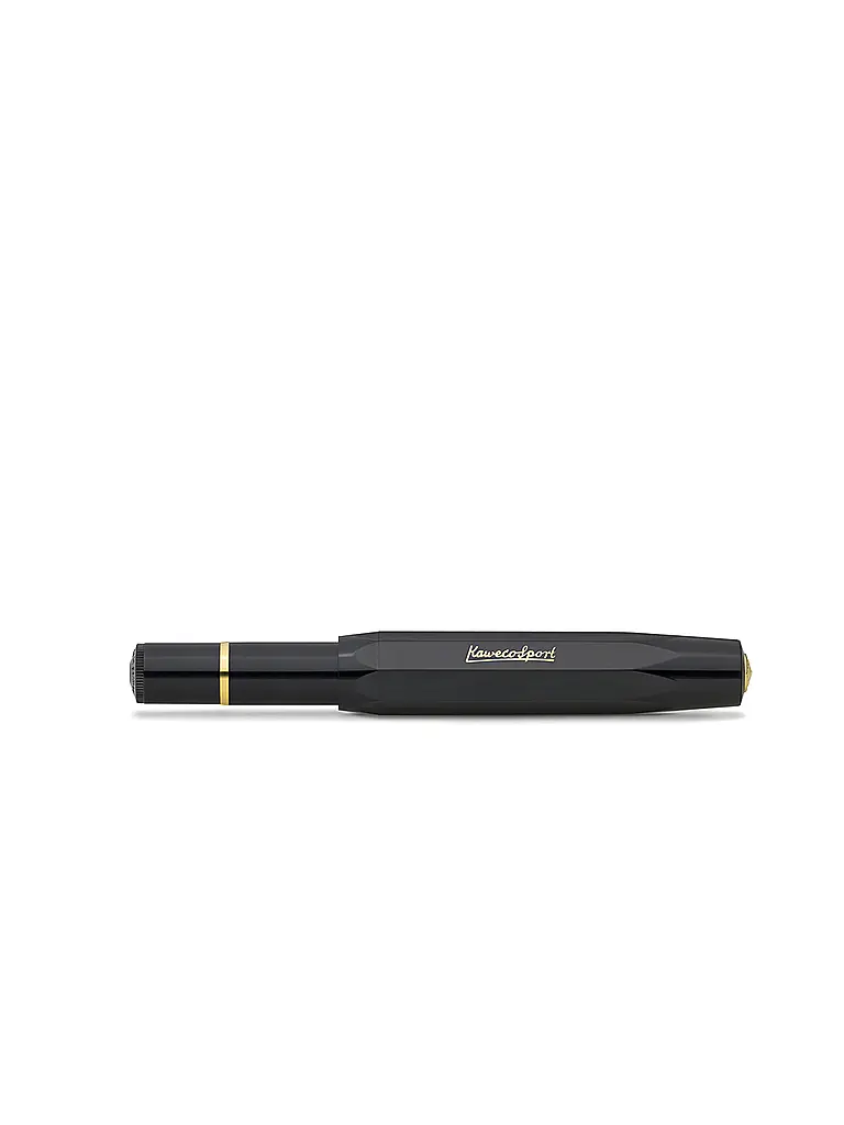 KAWECO | Stylo plume PISTON SPORT CLASSIC Noir Or | schwarz