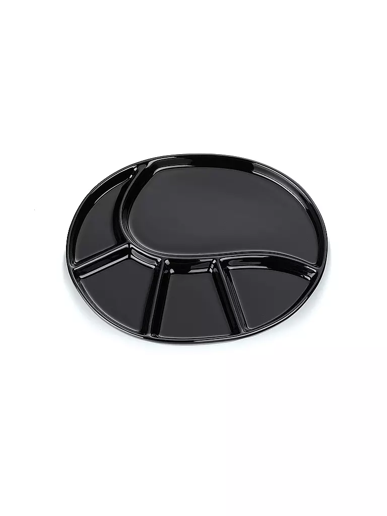 KELA | Assiette à fondue Vroni Noir | schwarz