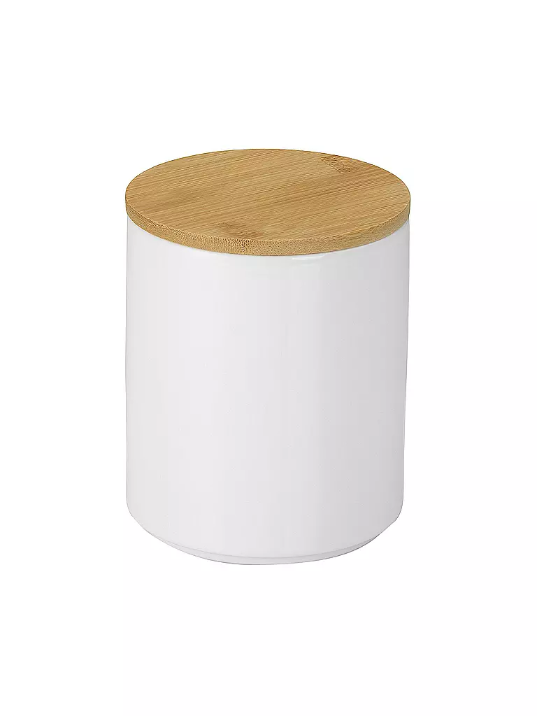KELA | Boîte de conservation CADY 1l céramique blanc bambou | weiss