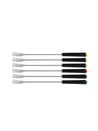 KELA | Fourchettes à fondue au fromage Morena, lot de 6 | Noir