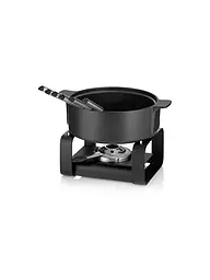 KELA | Set à fondue au fromage 9 pièces ROMAN Céramique Noir | Noir