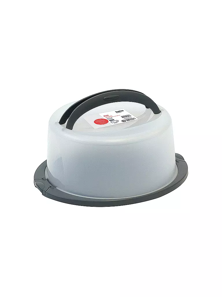 KELA | Tortencontainer DELI 38cm Graphitgrau | Gris