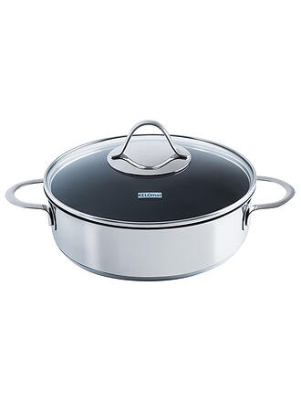 KELOMAT | Sauteuse avec couvercle Perfekt 24cm Acier inoxydable Antiadhésif
